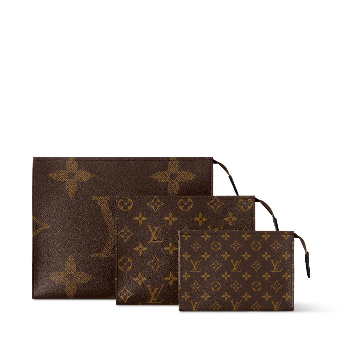 Trio Toilet Pouch Other Monogram Canvas - Men - Travel | LOUIS